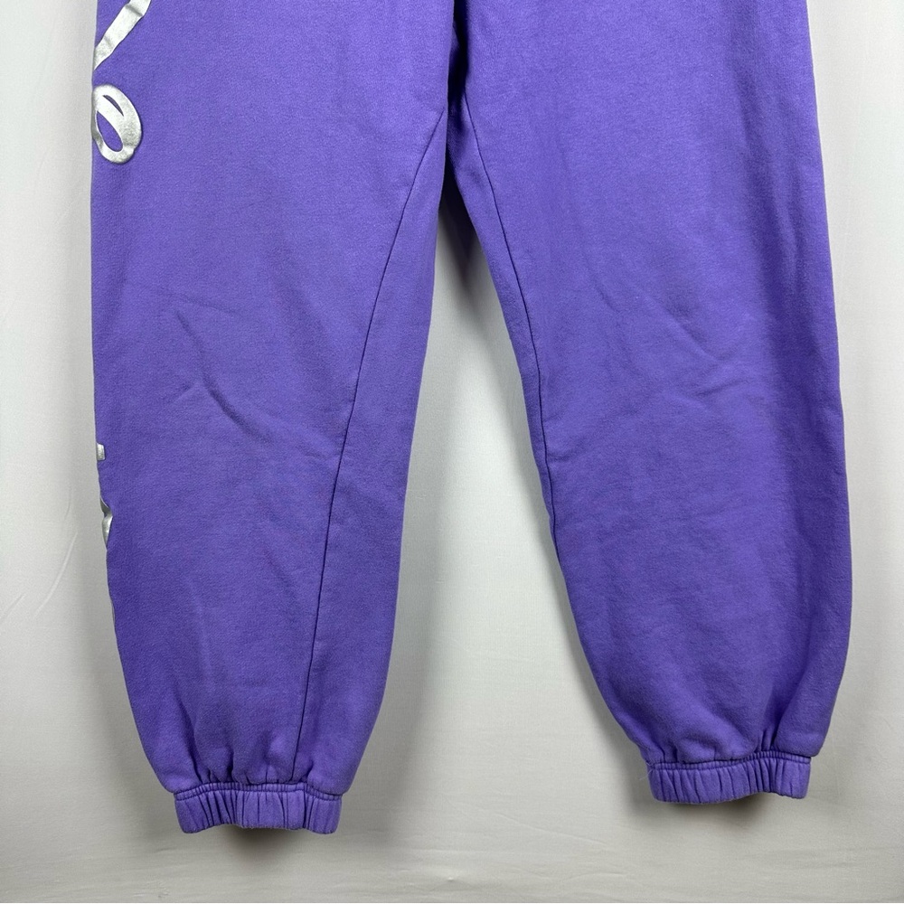 DISNEY PARKS 100 Years Of Wonder Embroidered Drawstring Joggers Lavender Adult - Picture 8 of 12